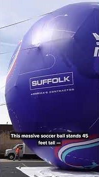 World's largest soccer ball, made in Brunswick, headed to Boston for FIFA World Cup