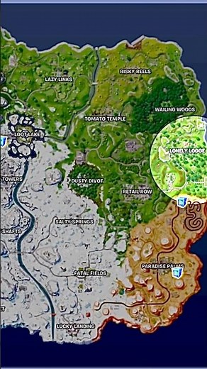 Fortnite Ice Storm Minimap