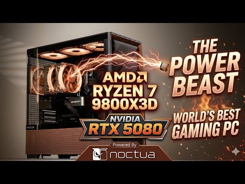 The ULTIMATE 4K😱 Gaming PC 2026👑 RTX 5080 + Ryzen 7 9800X3D Build🫅 Antec Flux Pro Noctua Edition