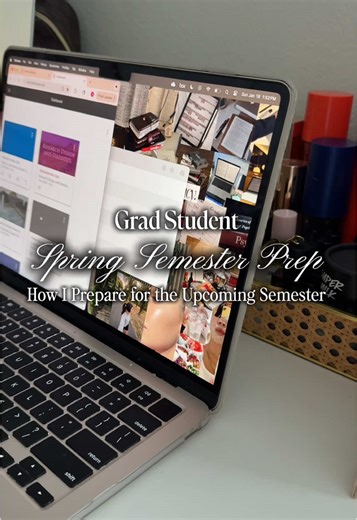 Spring Semester, Back to School! 💻📖📚 here is how im prepping for the upcoming semester as a grad student! Lots of planning, note taking and organizing to start off the year the right way! Lmk what im missing ⬇️ #gradstudent #preppingforthesemester #springsemester #semesterprep #gradschooltips #graduateschool #gradschool #cmhcstudent #CapCut