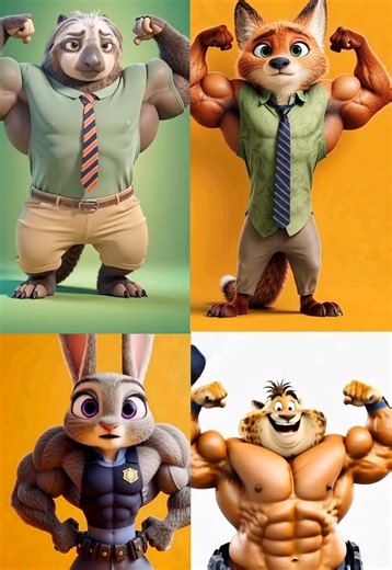 Zootopia's Muscle Evolution: A Unique Character Study