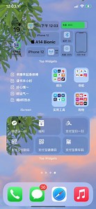 苹果ios14 极简风桌面背景设置