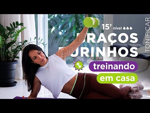 Braços firmes e durinhos treinando em casa - Carol Borba