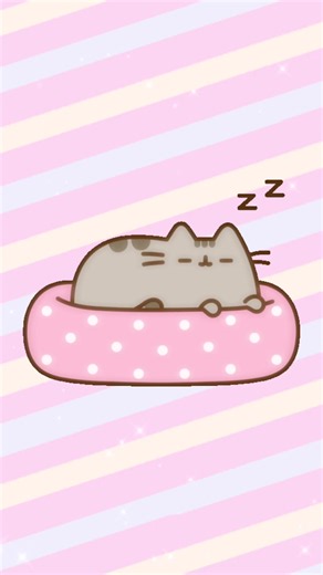 Sleeping Pusheen plush: cute Pusheen nap moments