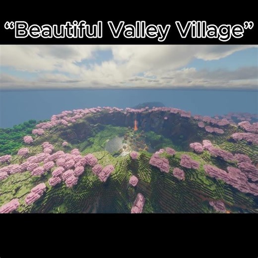 “Beautiful Valley Village” #gaming #minecraft