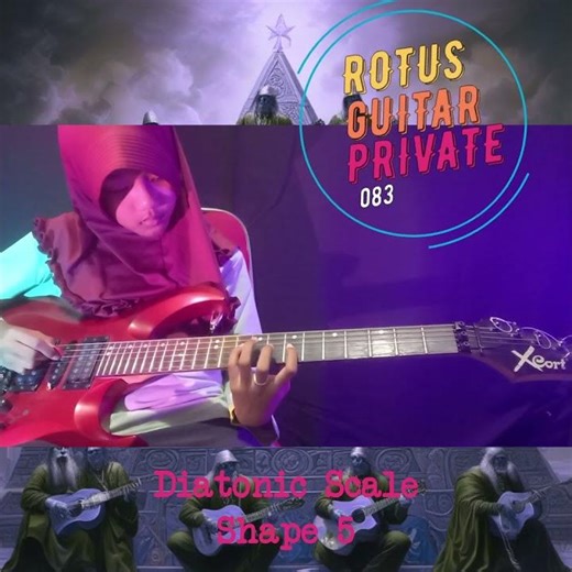 3 Shapes Diatonic Scale Zabeth #rotusguitarprivate #guitarlessons #lesgitarkediri #kursusgitarkedi