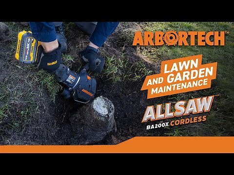 Cordless ALLSAW BA200X – Powerful Tree Root & Turf Cutter for Landscaping Pros