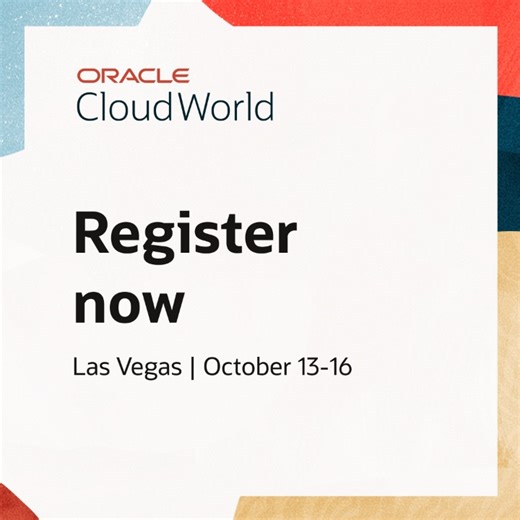 Registration for #CloudWorld 2025 is now open! Don't miss our biggest event of the year: https://social.ora.cl/6188NkAKs | Oracle