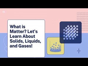 What is Matter? Learn About Solids, Liquids, and Gases!|Fun learning for kids
