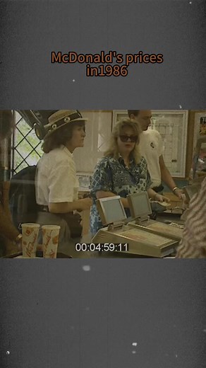 McDonald's Menu Prices from 1986