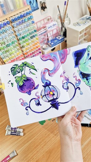 🌸Karolina🌸 on Instagram: "Decided to share a tiny piece of the process here too, usually I just post it on yt😋✨️"