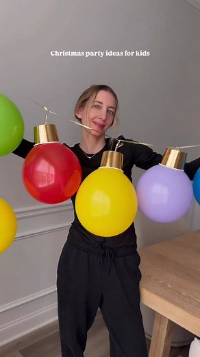 DIY BALLOON CHRISTMAS LIGHTS #christmaspartyideas #kidschristmasparty #balloondecorations #diychristmasdecor #christmascraft Christmas party diy, kids party ideas, diy hanging decor, easy balloon decor ideas, Christmas party ideas, kids parties | Marissa.Charlotte