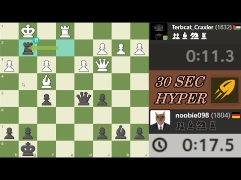 💥⚡Brilliant Move in a 30-Sec Hyperbullet Chess Game⚡♟️