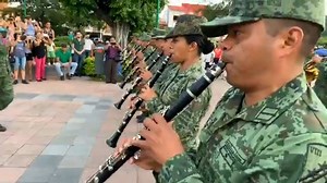 305K views · 16K reactions | Le agradecemos a nuestros colegas de la Octava Region Militar por hacer sonar nuestra musica en otras partes del mundo. Himno Mixe Sones y Jarabes Mixes | BANDA MIXE | Facebook