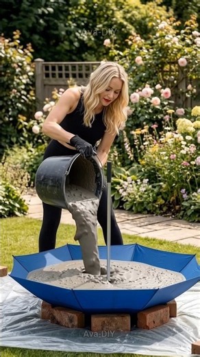 Would You Try This Luxury Umbrella Sink DIY? 👇 #Shorts #DIYIdeas #Transformation