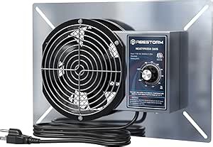 Abestorm 260CFM Crawl Space Ventilation Fan, IP-55 Rated Commercial Stainless Steel Vent Fan with Humidistat & Thermostat, 6.7 Inch Ventilator with Isolation Mesh for Crawlspace, Basement, Garage