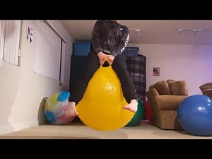 Me Bouncing without using my feet on many different space hoppers (New years special)