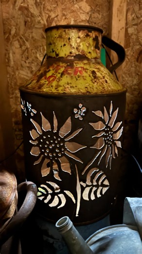 Lots of beautiful hand cut cans ready to light up your fall decor! #metalartist #gardenart #annapolisvalleyns #novascotiaartist #thingstodoinnovascotia #allthingsannapolisvalley | Heavy Metal Heather