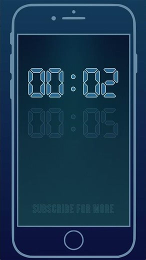 Blueprint Countdown | Minimalist Tech Timer #Shorts
