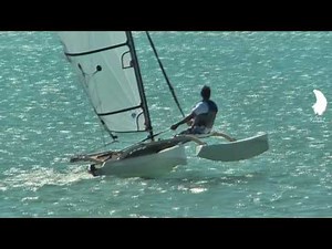 Sail the NINJA - a fast tacking-proa by Gerhard Schein - www.g-forcedinghies.com