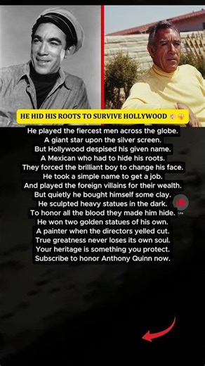 Anthony Quinn's Hidden Heritage #Shorts #respect #kindness #news