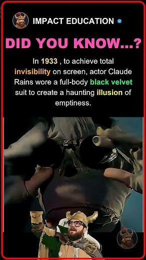 The Secret Behind the 1933 Invisible Man Effect