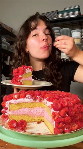 RASPBERRY POUND CAKE — a decadent dessert to celebrate the end of the year. Get the full recipe here: https://carolinagelen.substack.com/p/raspberry-pound-cake #baking #dessert #cake #raspberry #recipe | Carolina Gelen