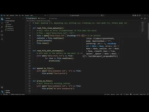 Python for AI - Week 4.10 - File Handling: Encoding Basics