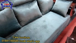  Special velvet 7 seat sofa set. 3+2+divan 11 pis pillow. Details:-...