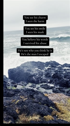 He’s the man I escaped! #escape #ocean #mask #believe #abuse