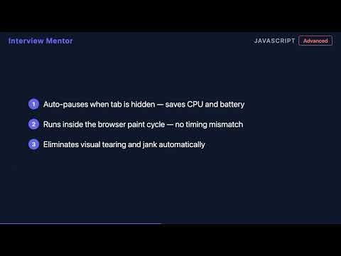 requestAnimationFrame vs setTimeout for Animations