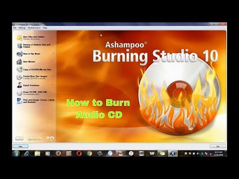 How to Burn Audio CD using Ashampoo Burning Studio 10