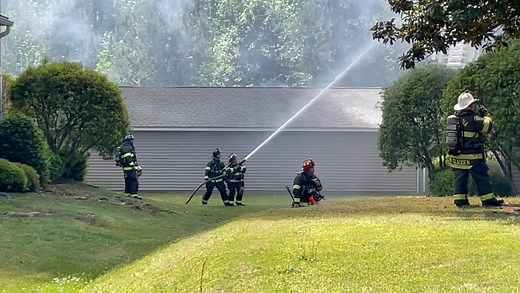 More work for our 3rd Shift crews as a 2-Alarm fire raged through a building at Providence Park apartments early this afternoon. Firefighters were toned out to the complex on Business Park Boulevard shortly after 12:50 p.m. Crews arrived on scene to find heavy fire spreading through one side of the building and this prompted officers on scene to call for a 2nd Alarm — dispatching more resources. Multiple aerials were used to knock the fire down and it was ultimately brought under control and ext
