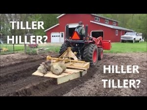 Hilling and Row Building with a Rototiller