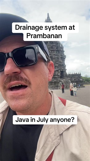Drainage system in temples… say what!!! #heyrick #java #temple #rain