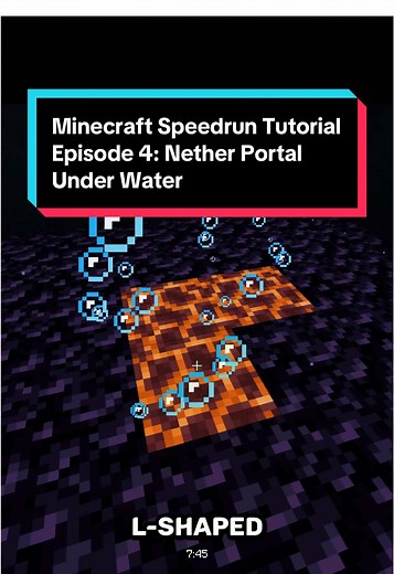 Minecraft Speedrun Tutorial: Underwater Nether Portal