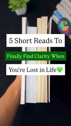 5 short books to find clarity when you are lost in life. #shorts