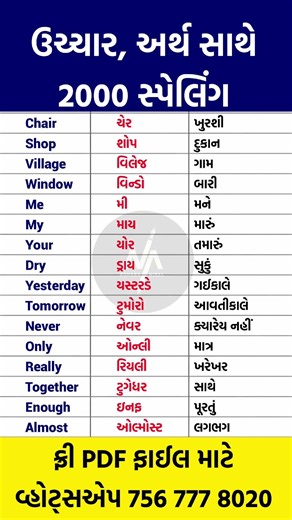 અંગ્રેજી શીખવાની શરૂઆત દુનિયા સ્પેલિંગથી કરે છે 🔥