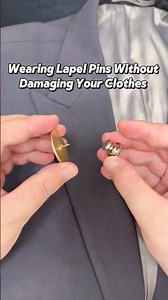 Wear Lapel Pins Without Damaging Your Clothes ✨ #lapelpin #enamelpins #pincollector #brooch