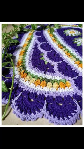 Handmade Crocheted Table Runners in Colorful Designs