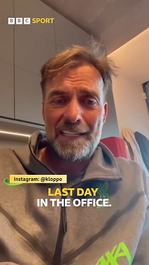 Jurgen Klopp is on Instagram, and he's documented his last day of training as Liverpool manager 😥 | BBC Sport