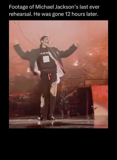 Footage of Michael Jackson's last ever rehearsal. He was gone 12 hours later.