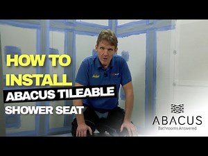 Installing a Tile-able Shower Seat