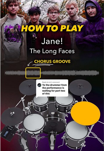 Chorus Groove for “Jane” by The Long Faces — Drum Tutorial