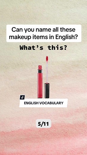 Identify Makeup Items in English | Makeup Vocabulary Quiz