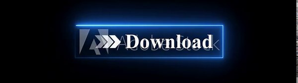 Neon download button animation on black background with arrows pointing right, glowing interface icon signaling click to start download. digital interface symbol for file downloading and web apps