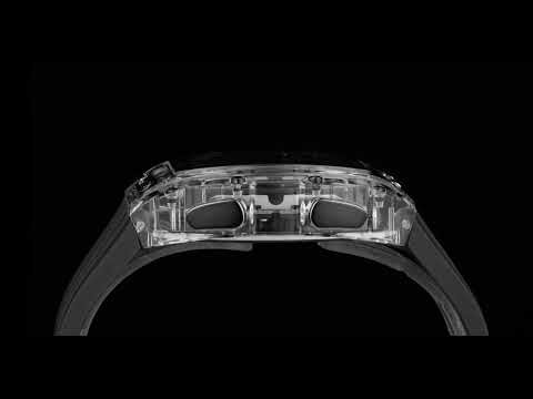 Naviforce 6107 grey soft silicone strap digital watch for men