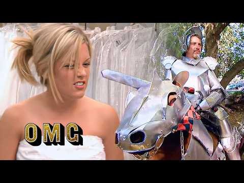 Bride Wants KINGHTS At Her Wedding? | Rich Bride Poor Bride | OMG Weddings