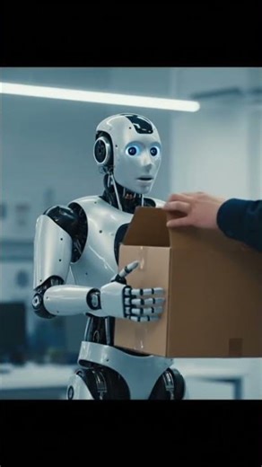 Humanoid Robot Unboxing.Let’s check it out. #humanoidrobot #robot#shorts #aiart #drmscreenai