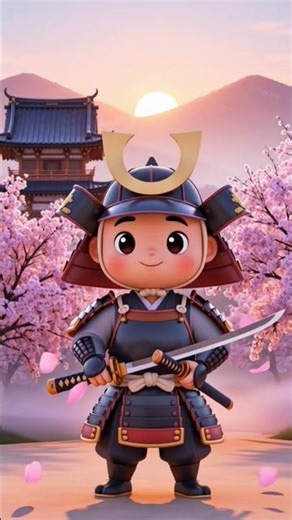 Cute Samurai 🌸 Calm Warrior of Japan!
